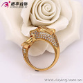 13225 Fashion jewelry luxury diamond ring, latest 18k gold color ring designs for girls